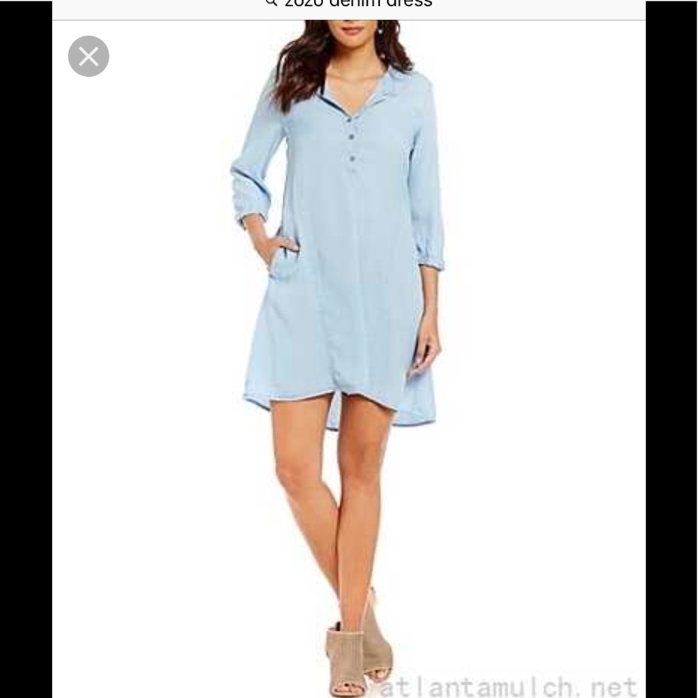 Zozo Pale Denim Dress